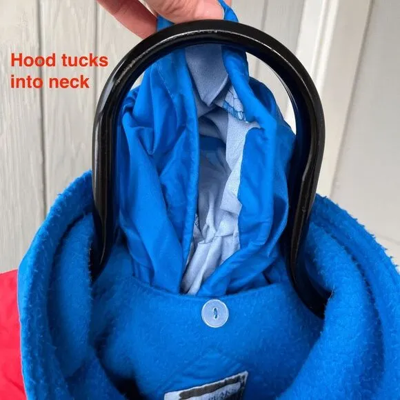 1980s White Peaks Colorblock Retro Ski Snow Coat Jacket, Front Pouch