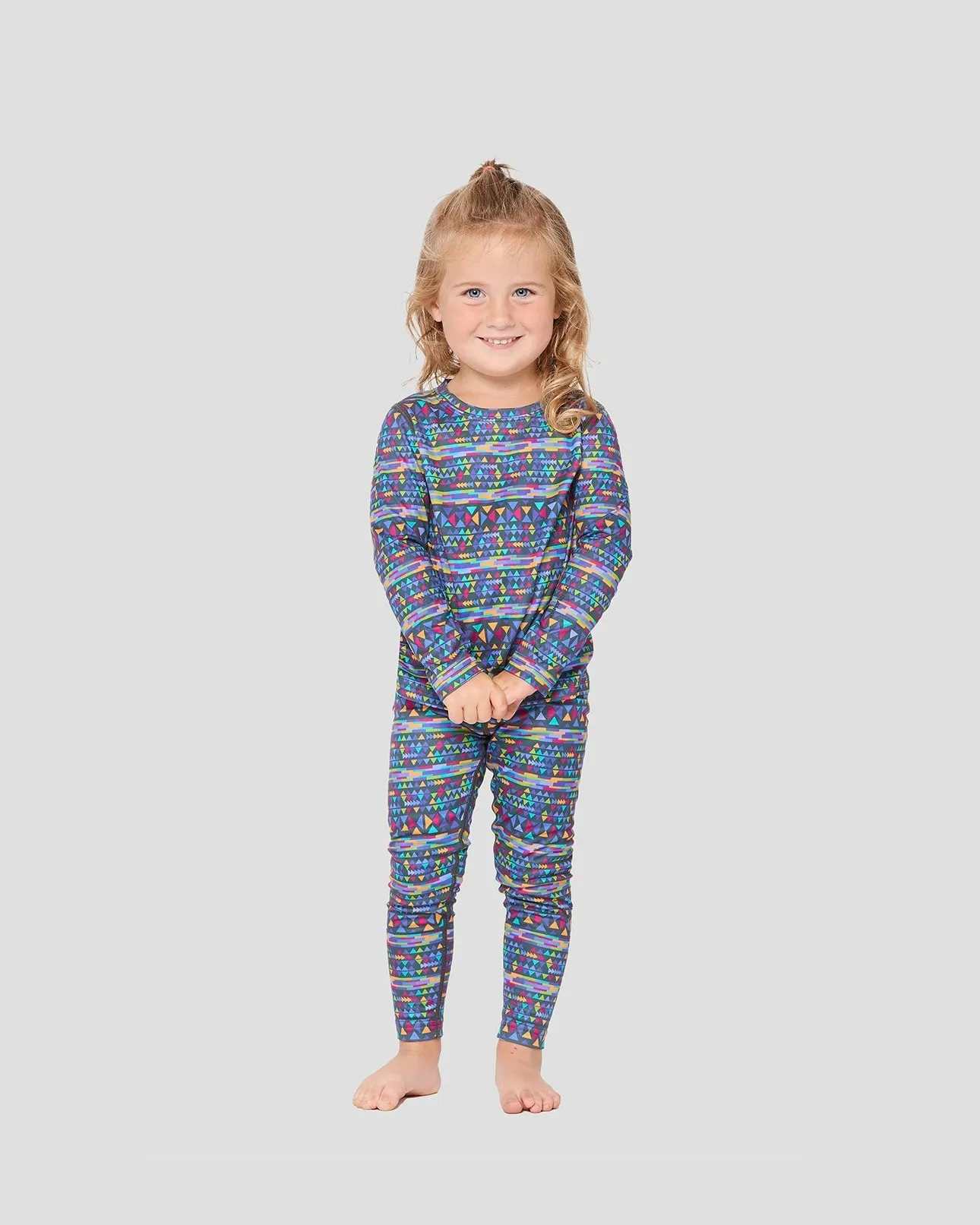 2.0 Toddlers' Free Ride Print Heritage Midweight Baselayer 2-Piece Set