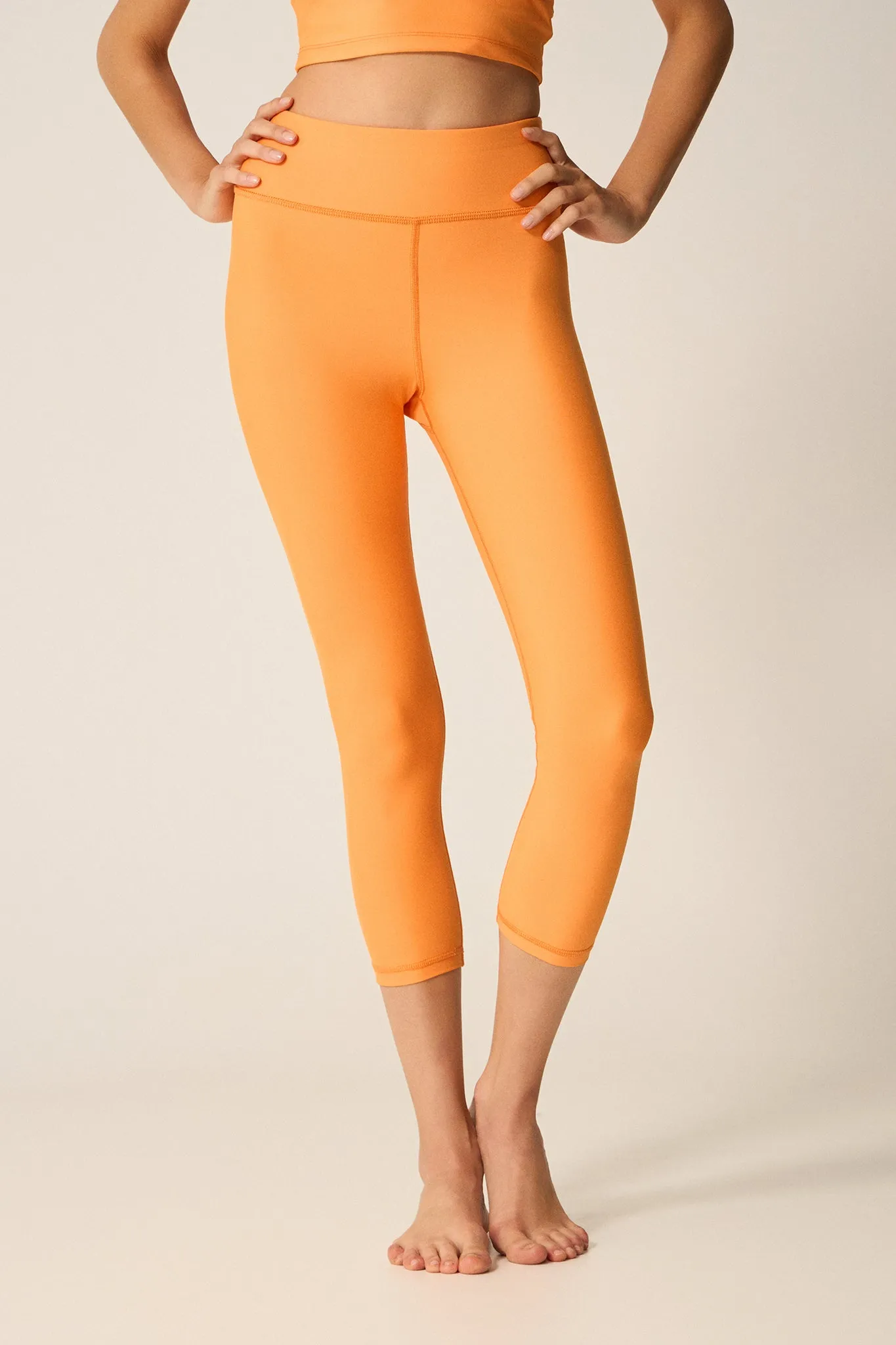 Aθλητικό crop κολάν SOFT TOUCH | Peach