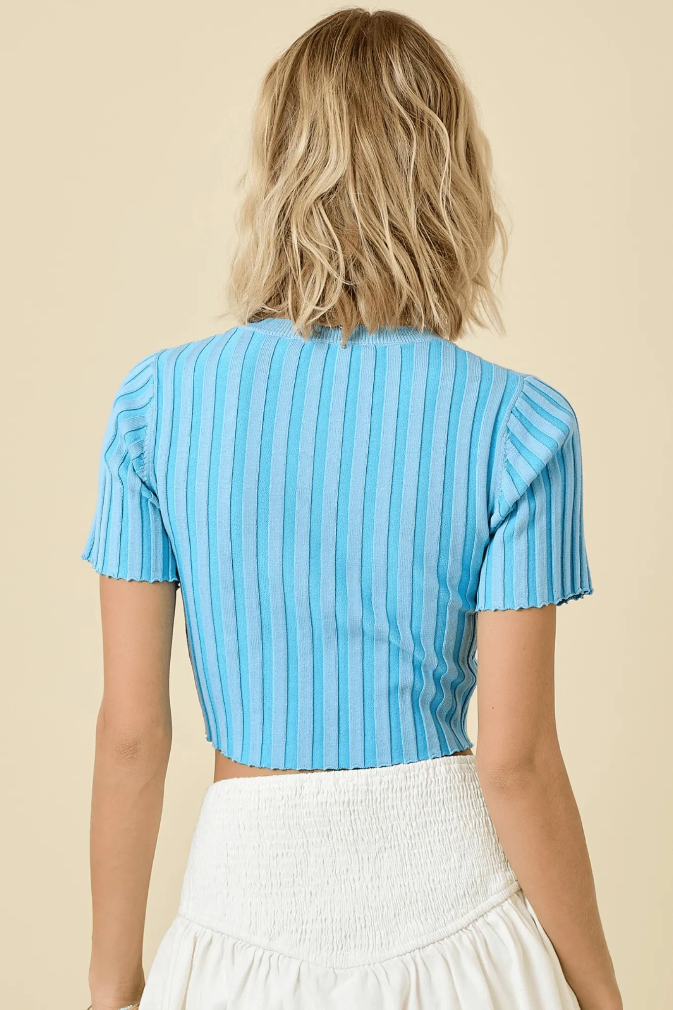 Abby Crop top in Blue
