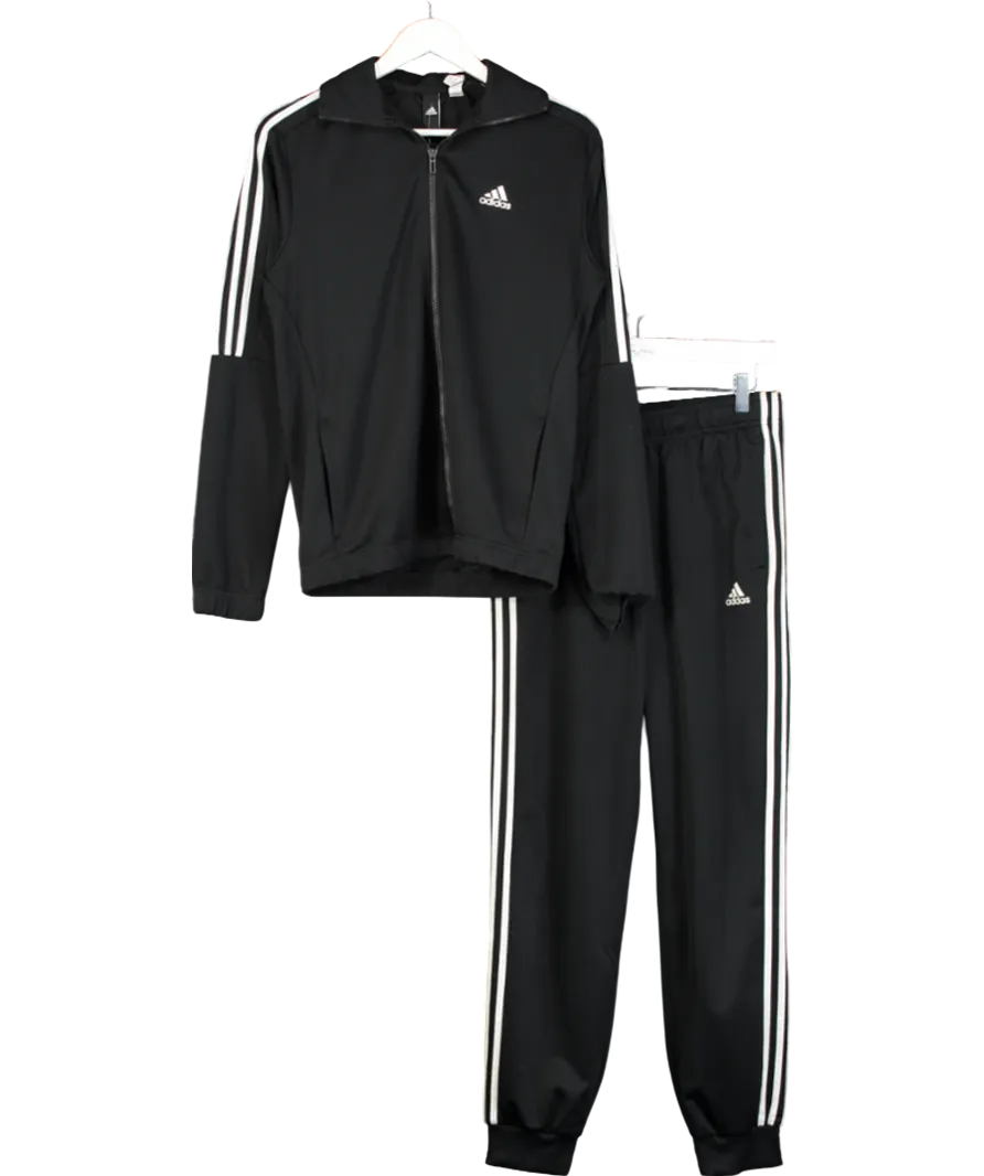adidas Black Classics Firebird Track Top & Tracksuit Bottoms UK S