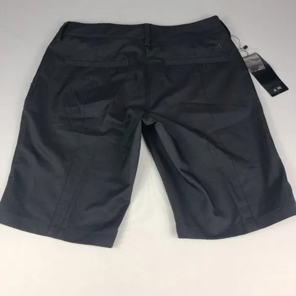Adidas Climalite Womens Sz 6 Activewear Black Golf Bermuda Shorts NWT