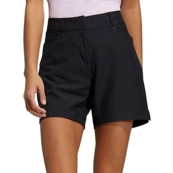 Adidas Climalite Womens Sz 6 Activewear Black Golf Bermuda Shorts NWT