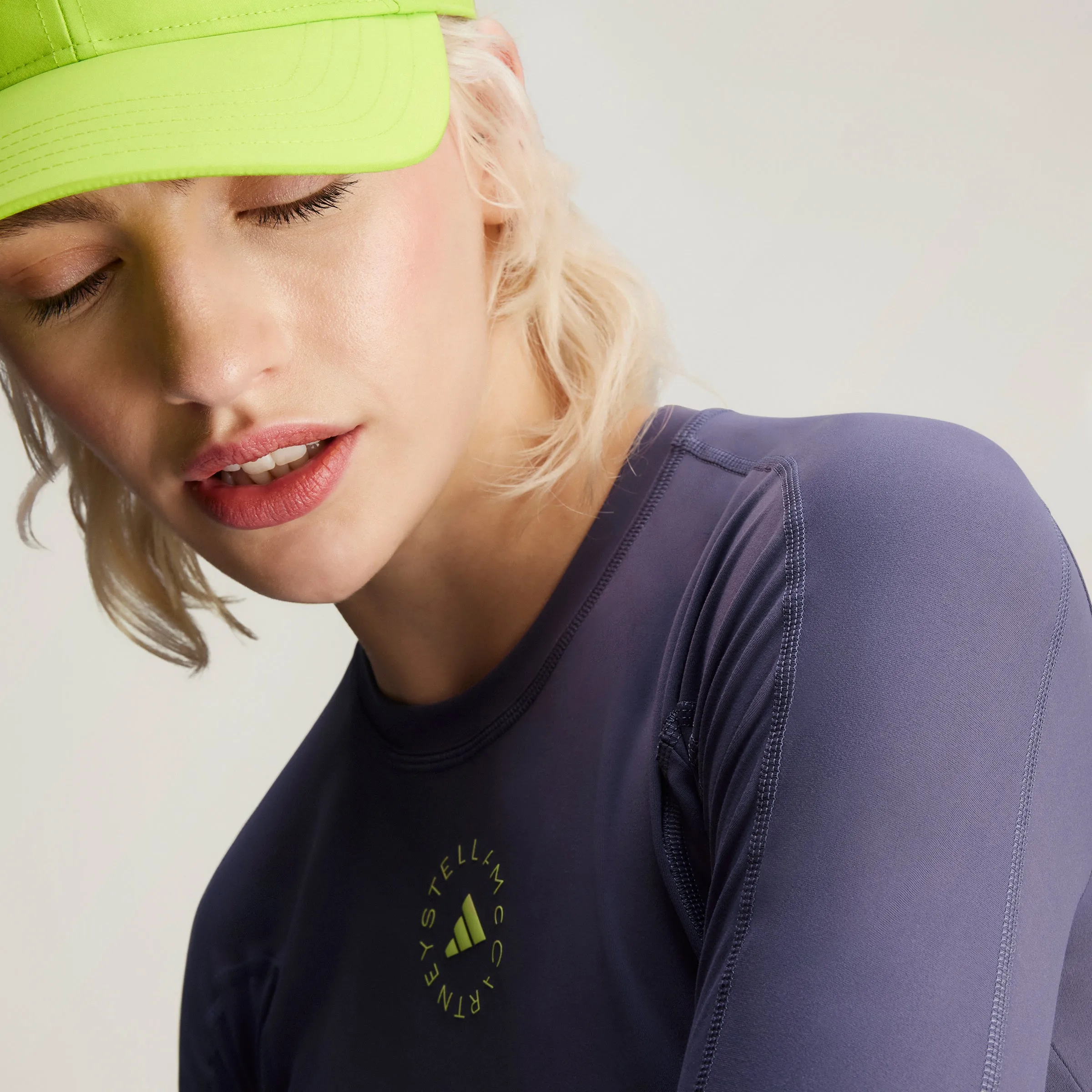 Adidas x Stella McCartney ASMC Cropped Long Sleeve Shirt in Trapur