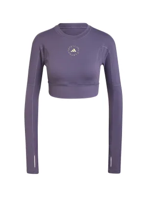 Adidas x Stella McCartney ASMC Cropped Long Sleeve Shirt in Trapur