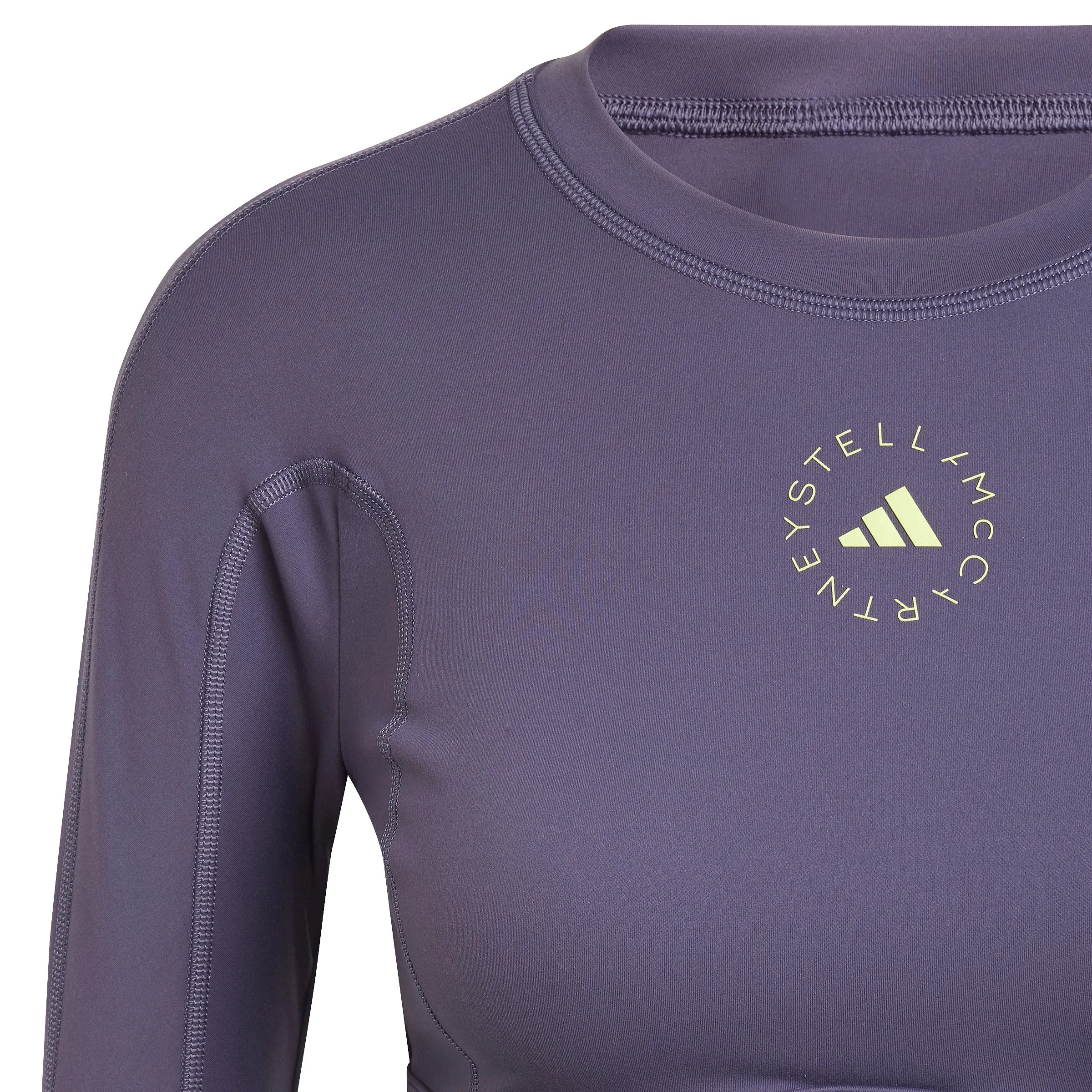 Adidas x Stella McCartney ASMC Cropped Long Sleeve Shirt in Trapur