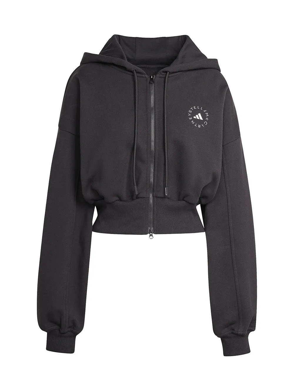 Adidas x Stella McCartney Hooded Track Top in Black