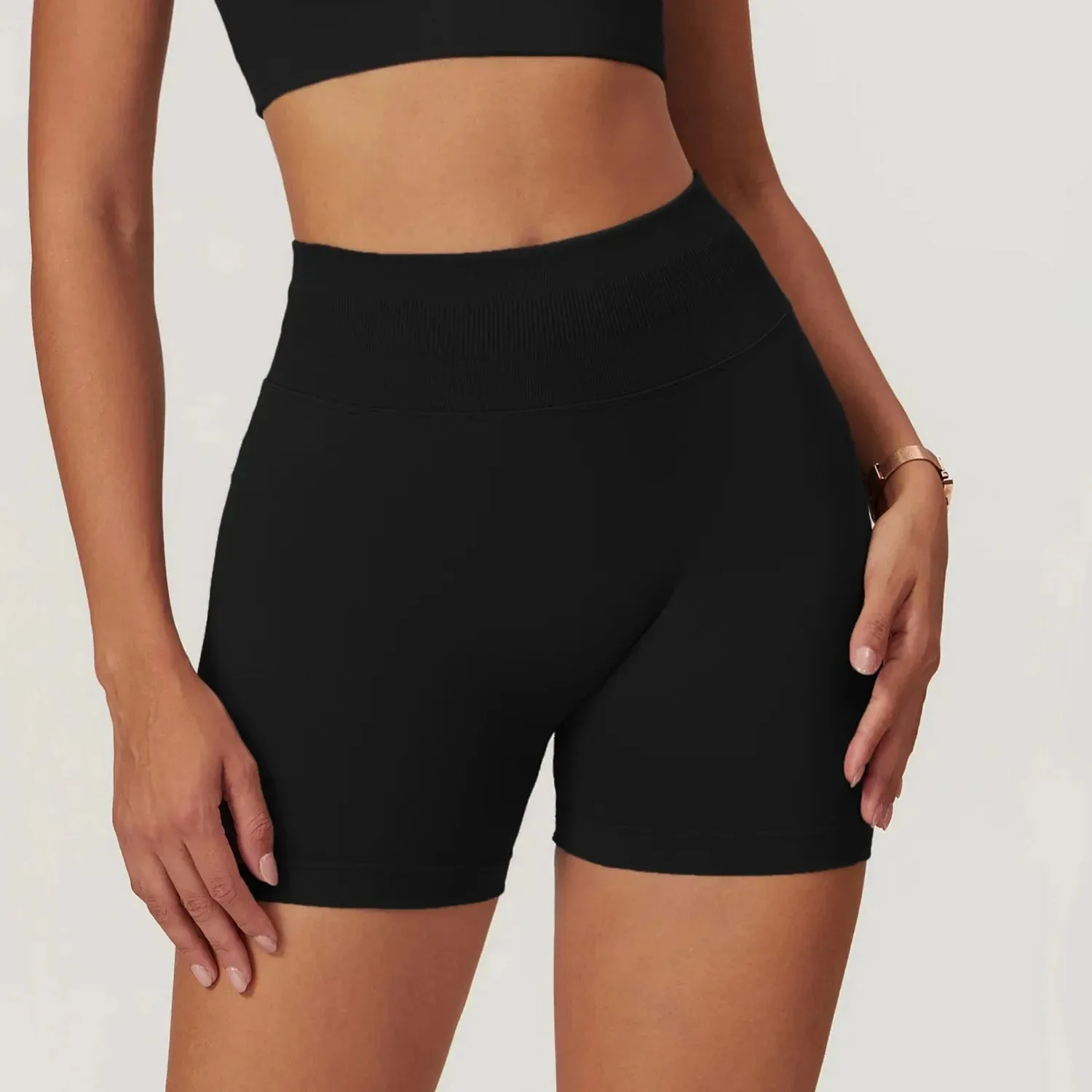 Aesthetic High Waist Workout Shorts