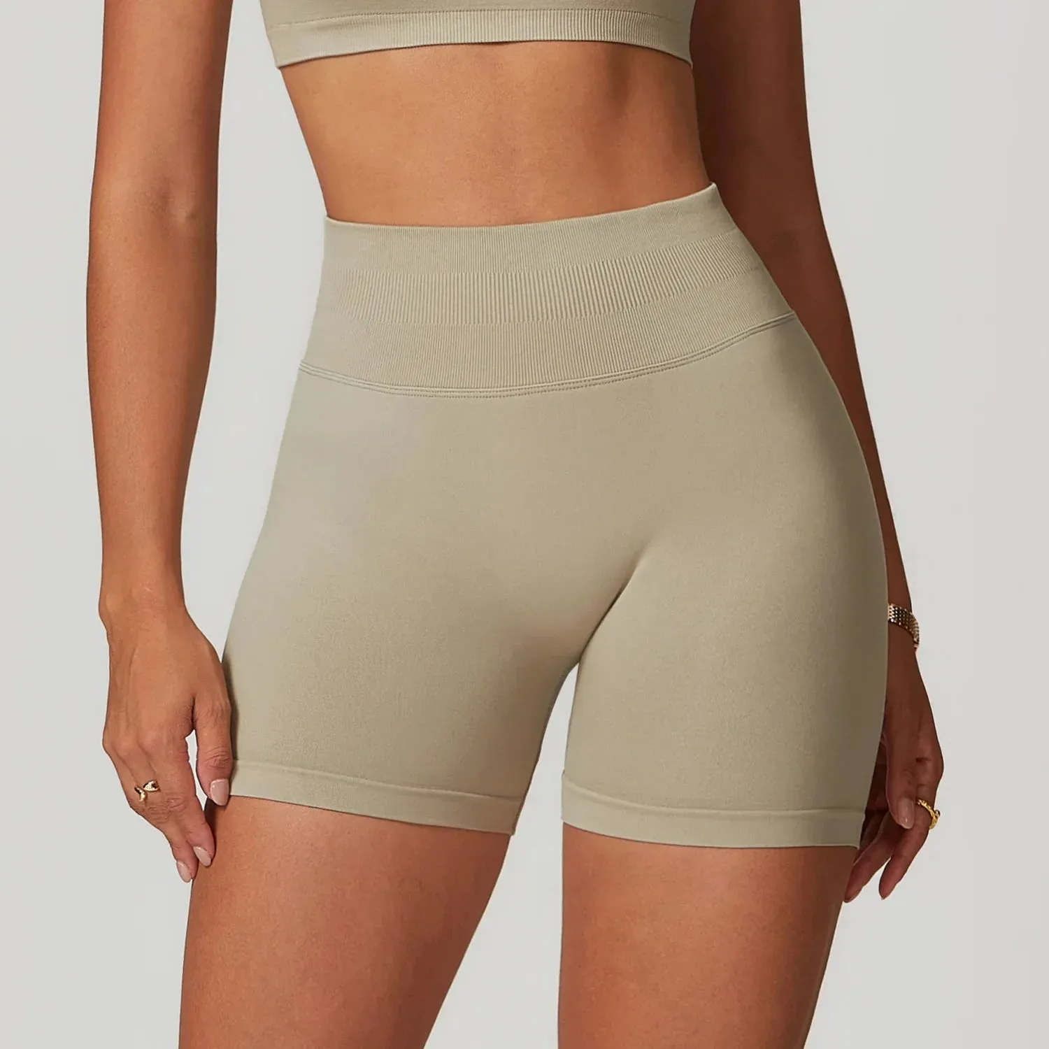 Aesthetic High Waist Workout Shorts
