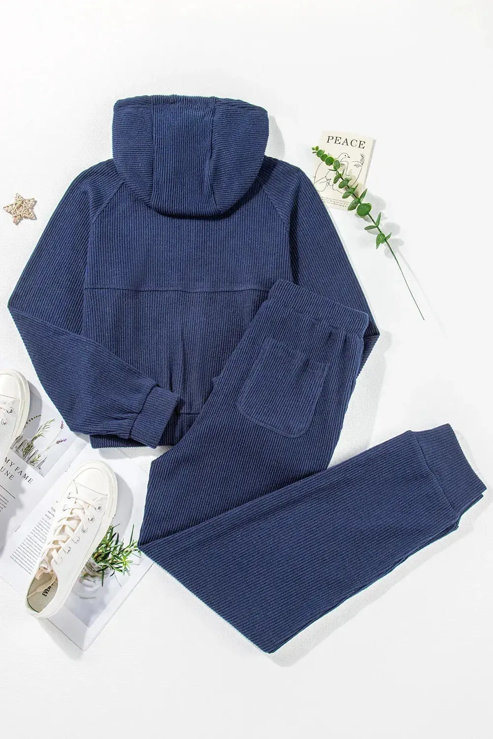 'Alina' Half Zip Hoodie and Joggers Activewear Set