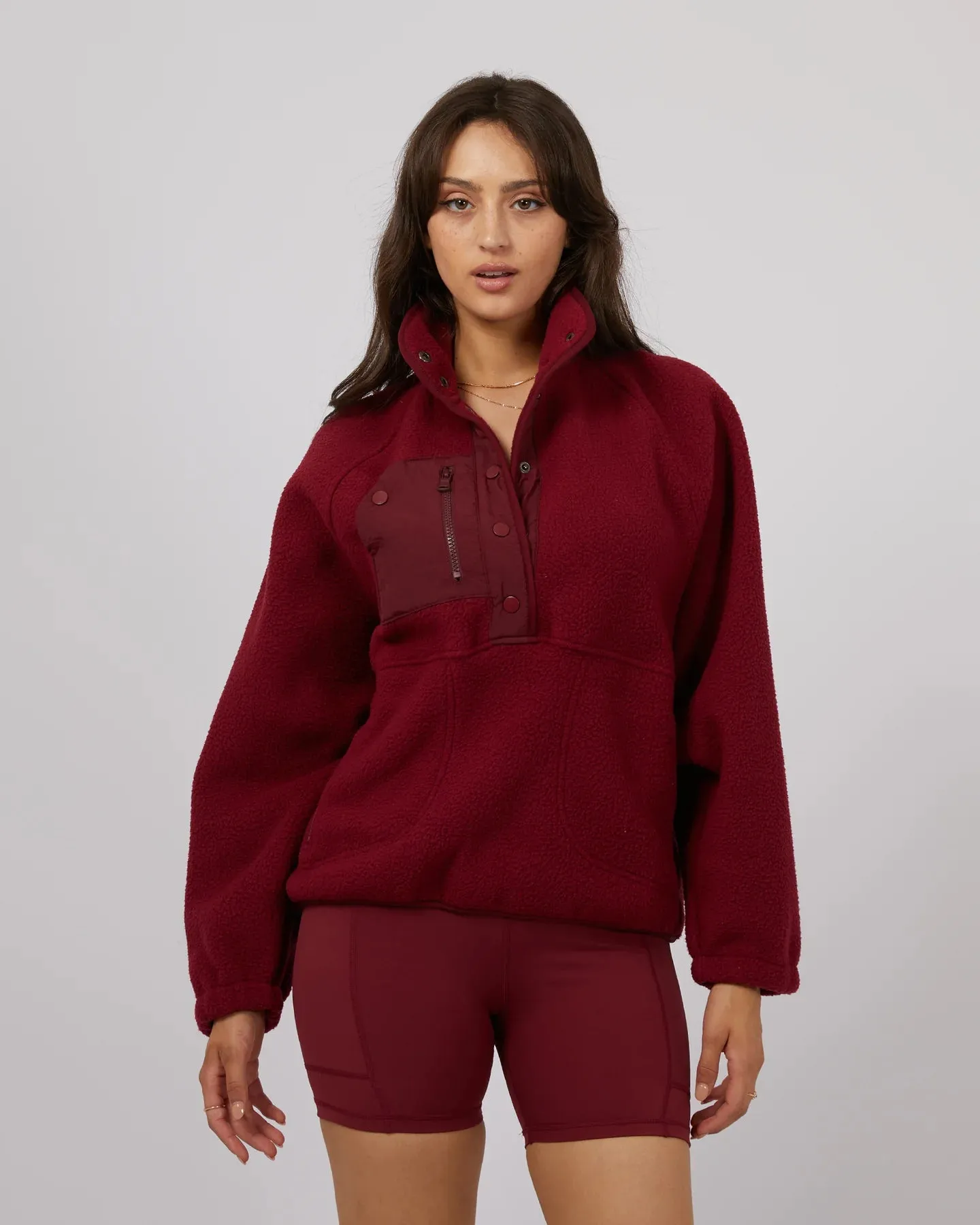 ALL ABOUT EVE ACTIVE TEDDY ZIP 1/4 PORT