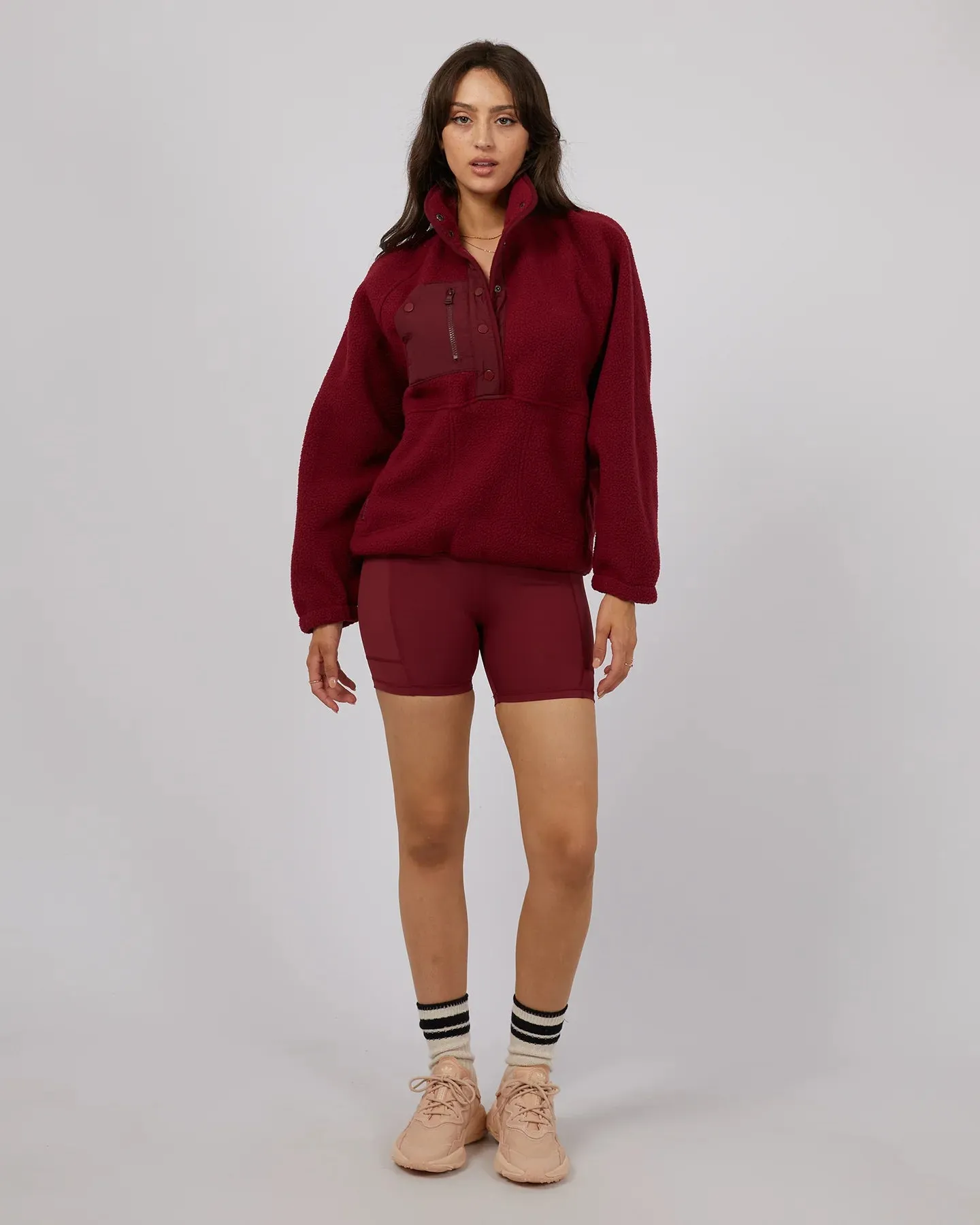 ALL ABOUT EVE ACTIVE TEDDY ZIP 1/4 PORT