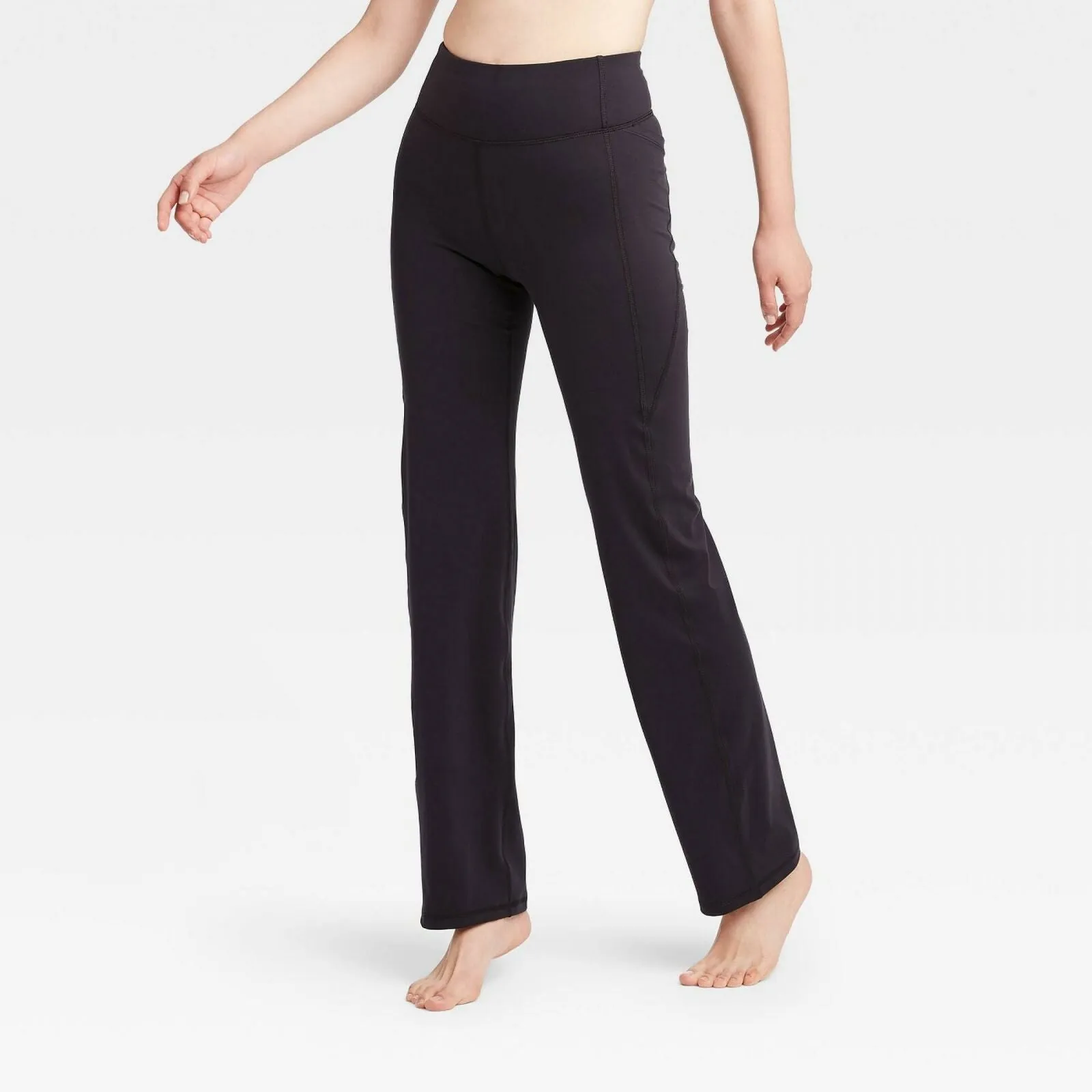 All In Motion Women's Contour Power Waist Mid-Rise Straight Leg Pants