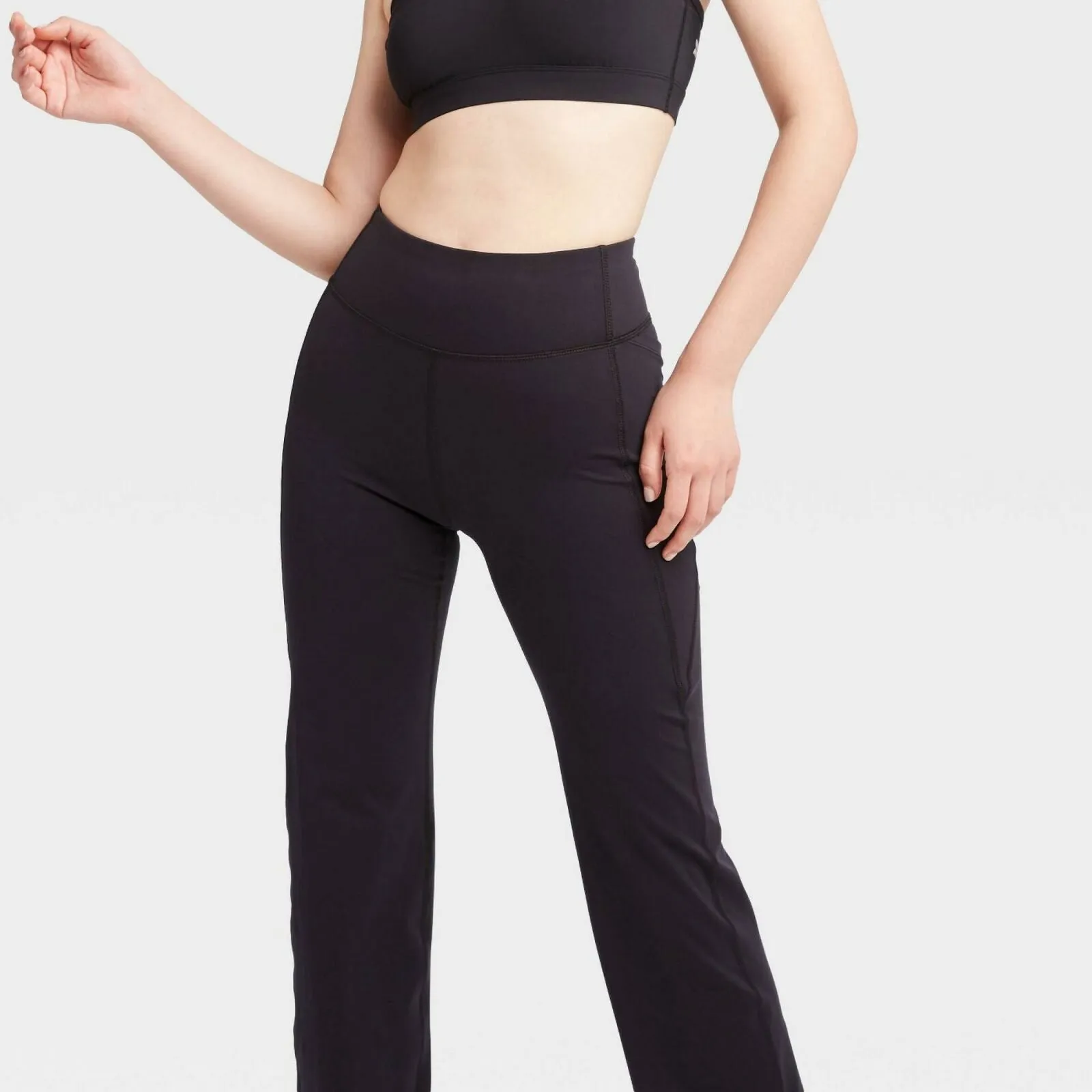All In Motion Women's Contour Power Waist Mid-Rise Straight Leg Pants