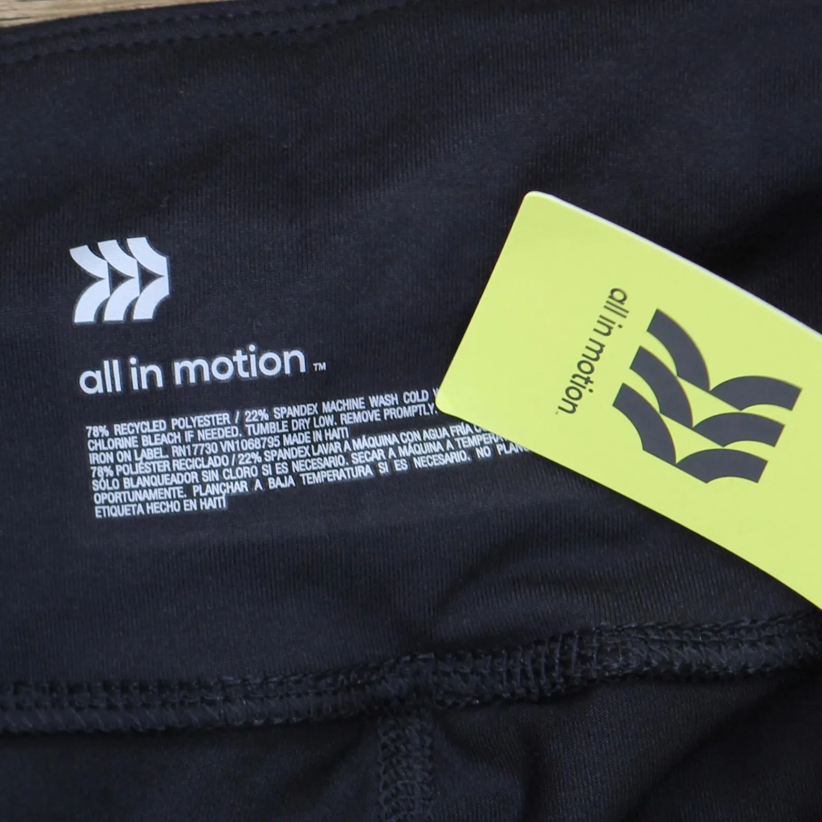 All In Motion Women's Simplicity Twist High-Rise Leggings Black XL