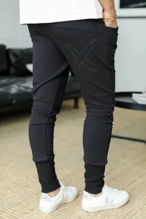 Apartment Pants Winter Weight - Black w Black X outline