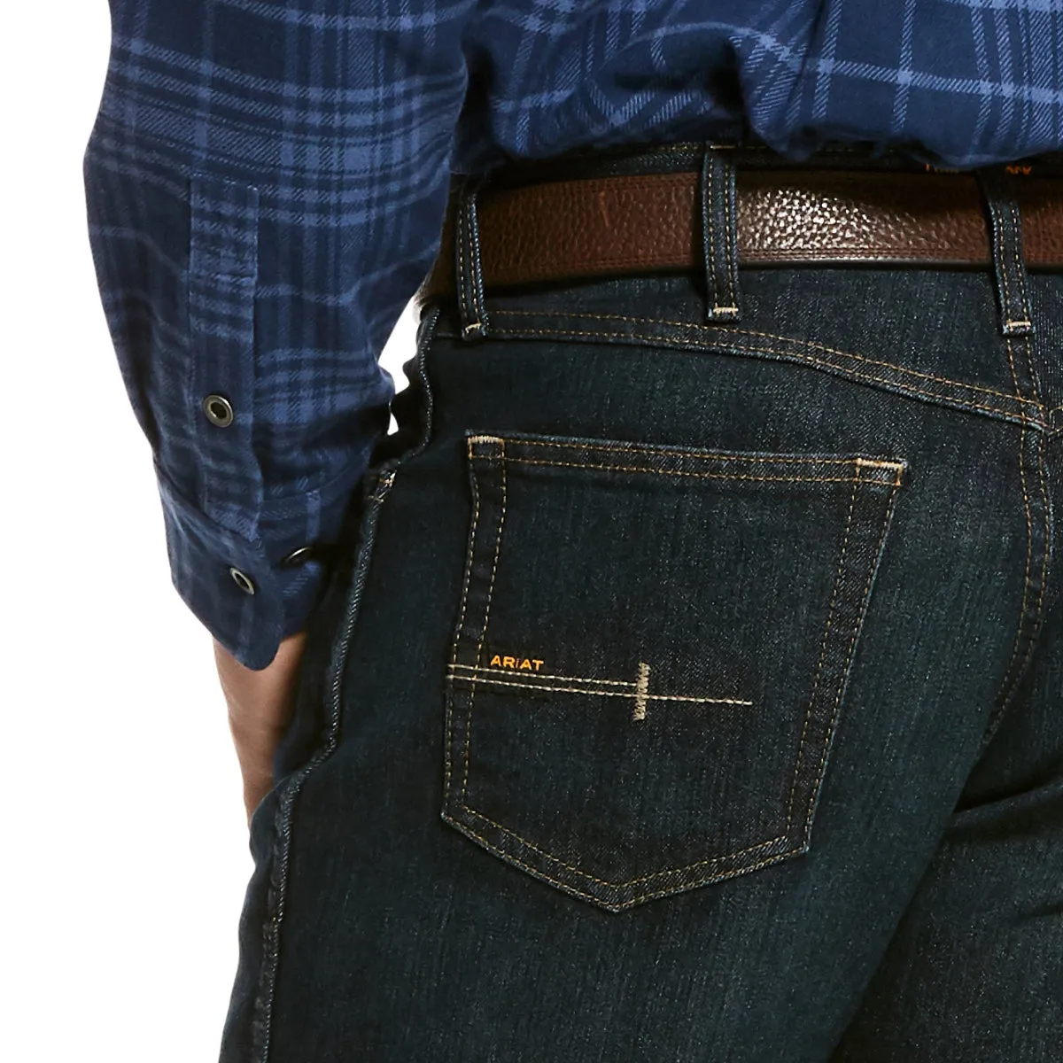 Ariat 10027734 Men's M4 Relaxed DuraStretch Basic Stackable Straight Leg Jean - Blackstone
