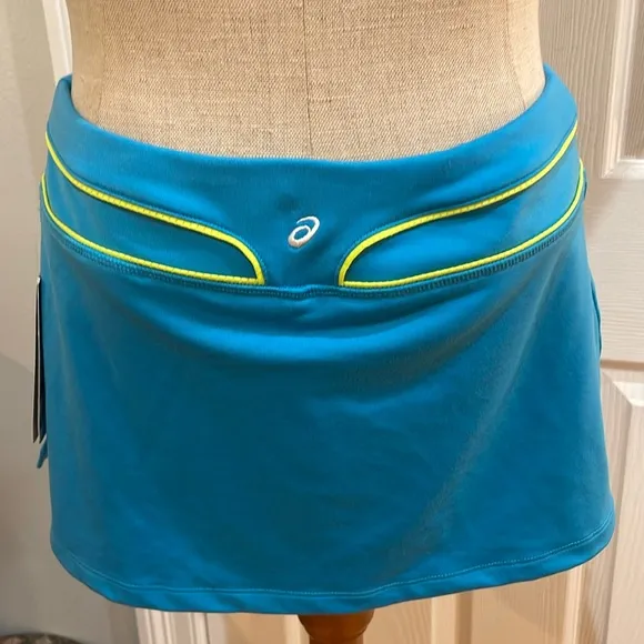ASICS hydrology Abby Skort activewear skirt shorts turquoise women’s size XS