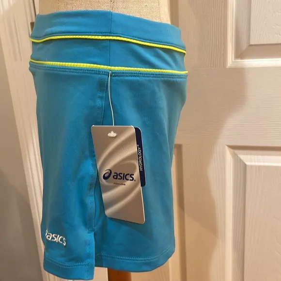 ASICS hydrology Abby Skort activewear skirt shorts turquoise women’s size XS