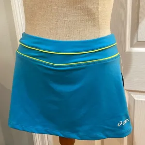 ASICS hydrology Abby Skort activewear skirt shorts turquoise women’s size XS