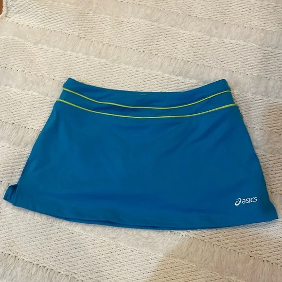 ASICS hydrology Abby Skort activewear skirt shorts turquoise women’s size XS