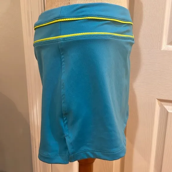 ASICS hydrology Abby Skort activewear skirt shorts turquoise women’s size XS