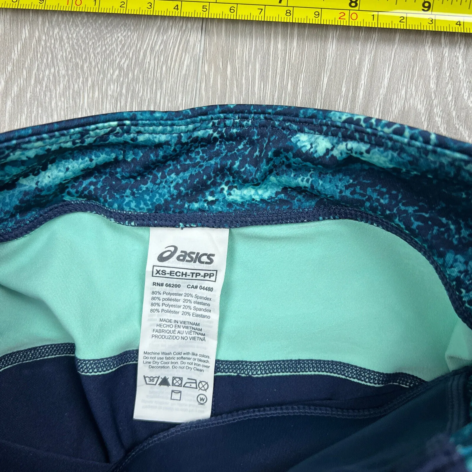 ASICS Women’s Blue Green Activewear Top And Bottom Set Size S/XS