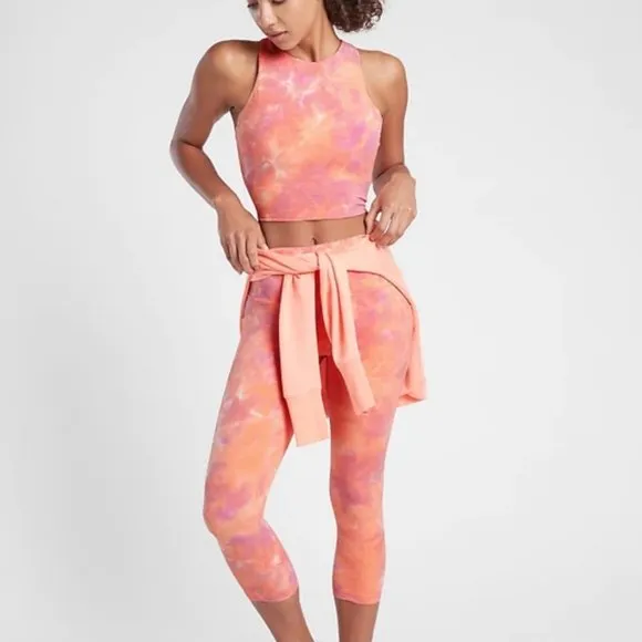 ATHLETA Salutation Stash Pocket II Textured Capri 🔥 NEW 🔥 HOT ITEM 🔥