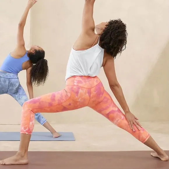 ATHLETA Salutation Stash Pocket II Textured Capri 🔥 NEW 🔥 HOT ITEM 🔥