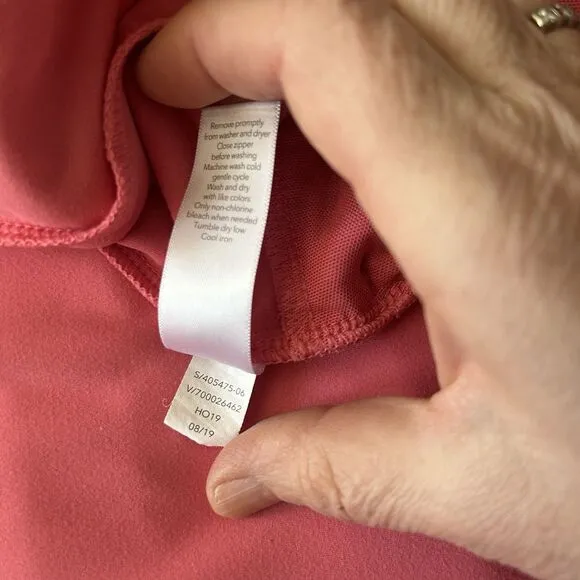 Athleta Shanti Jacket Powervita Coral Petal Size Large