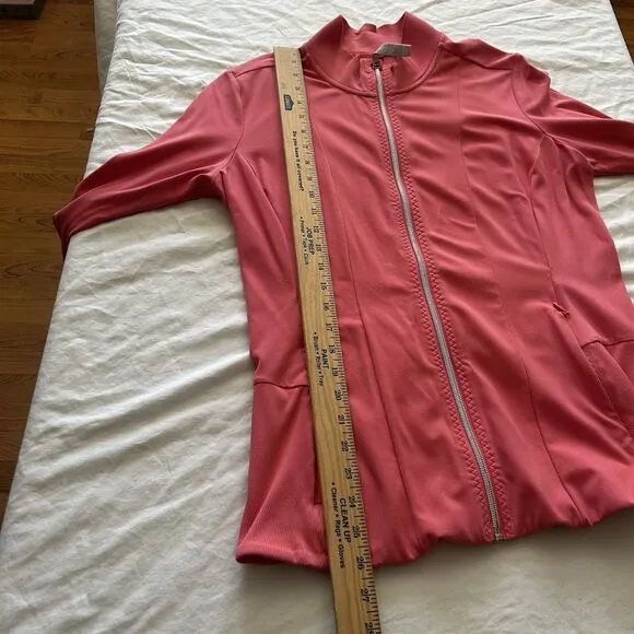 Athleta Shanti Jacket Powervita Coral Petal Size Large