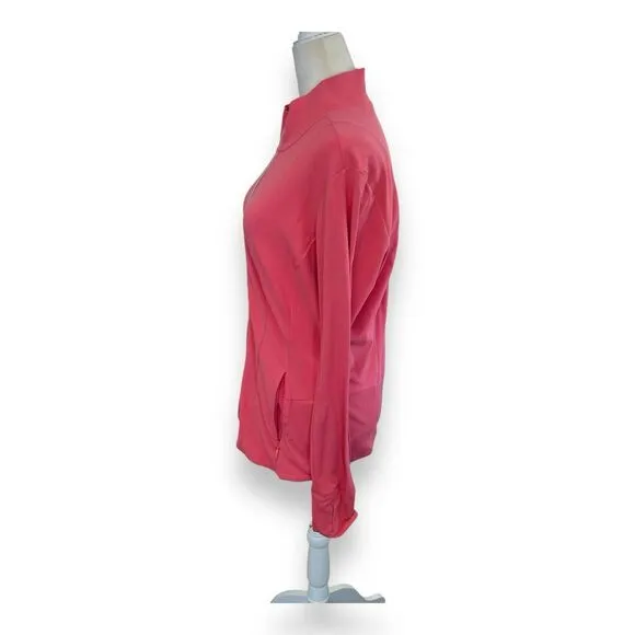 Athleta Shanti Jacket Powervita Coral Petal Size Large