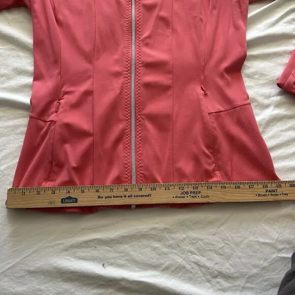 Athleta Shanti Jacket Powervita Coral Petal Size Large