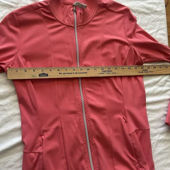 Athleta Shanti Jacket Powervita Coral Petal Size Large