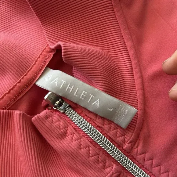 Athleta Shanti Jacket Powervita Coral Petal Size Large