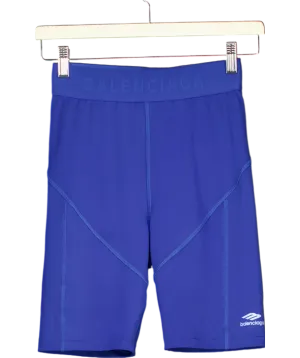 Balenciaga Blue Athletic Cut Shorts UK S