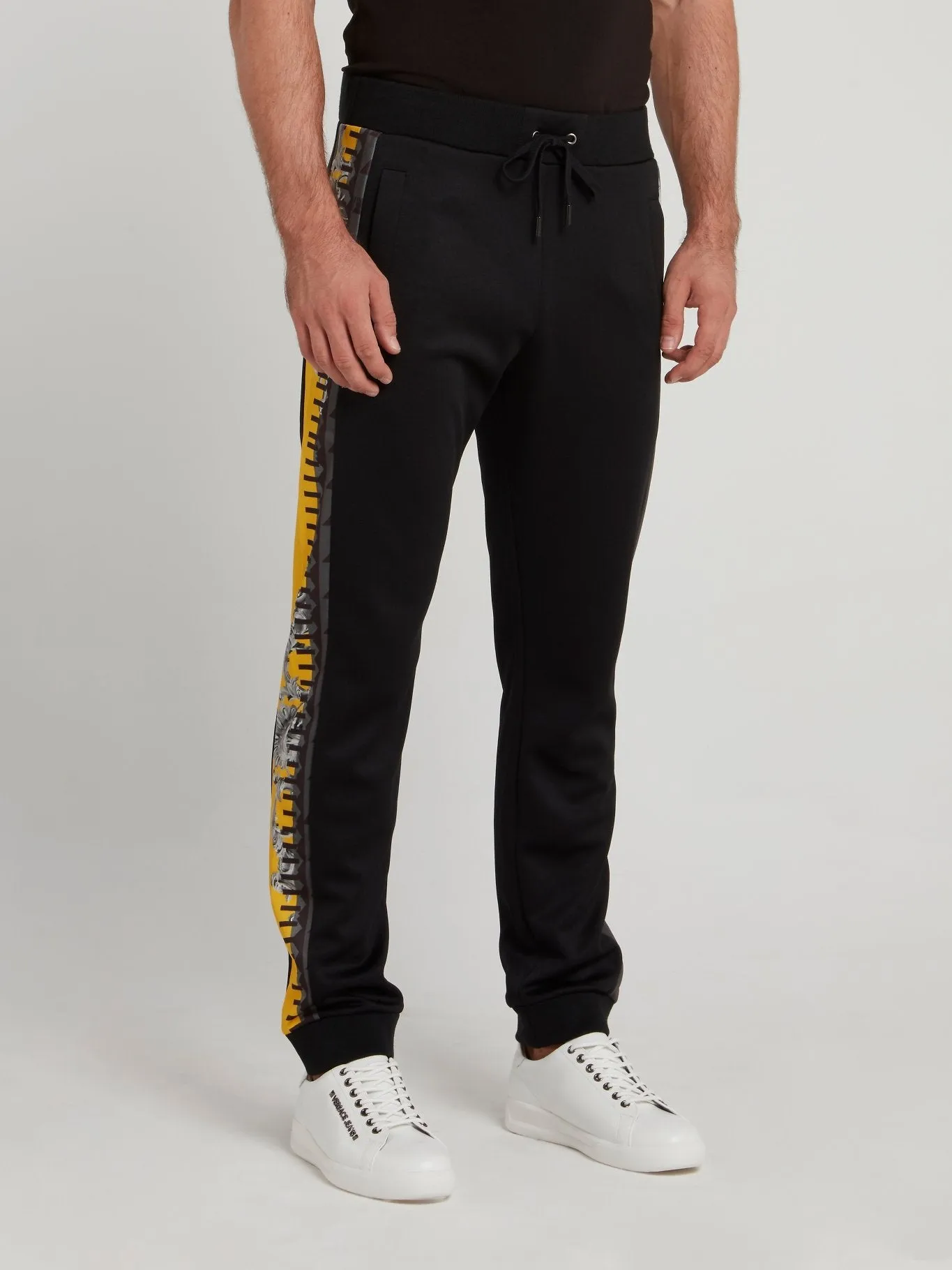 Baroque Print Panel Trousers