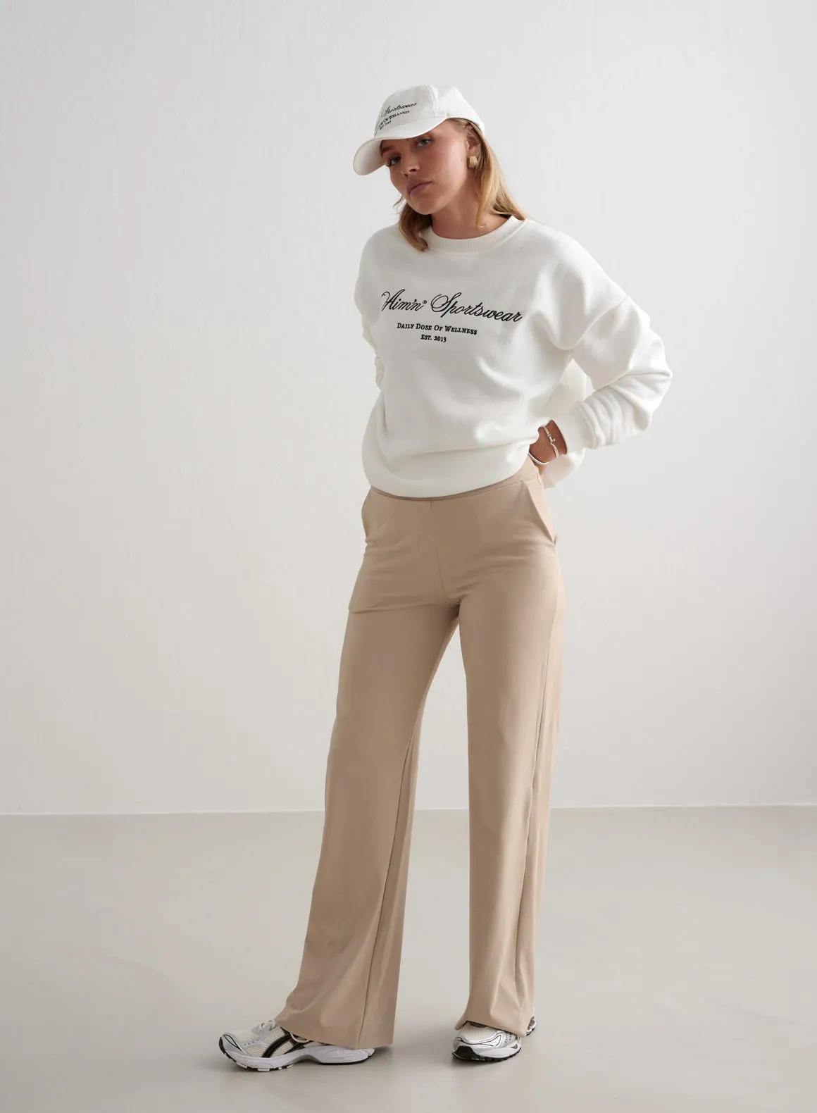 Beige Sense Wide Pants