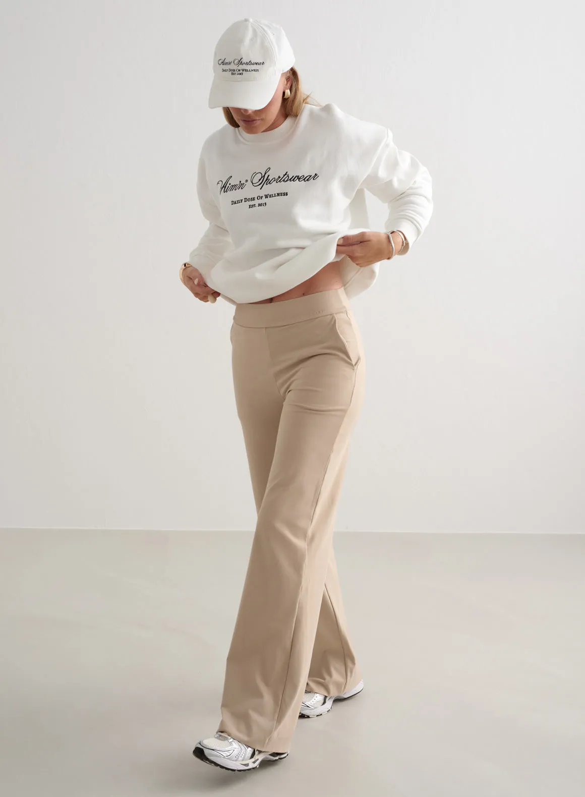 Beige Sense Wide Pants