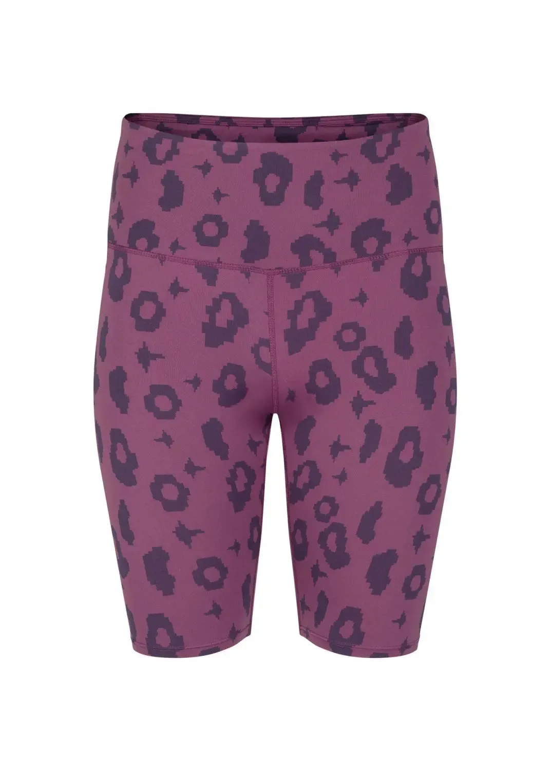 Bike Shorts in Lila Leopard