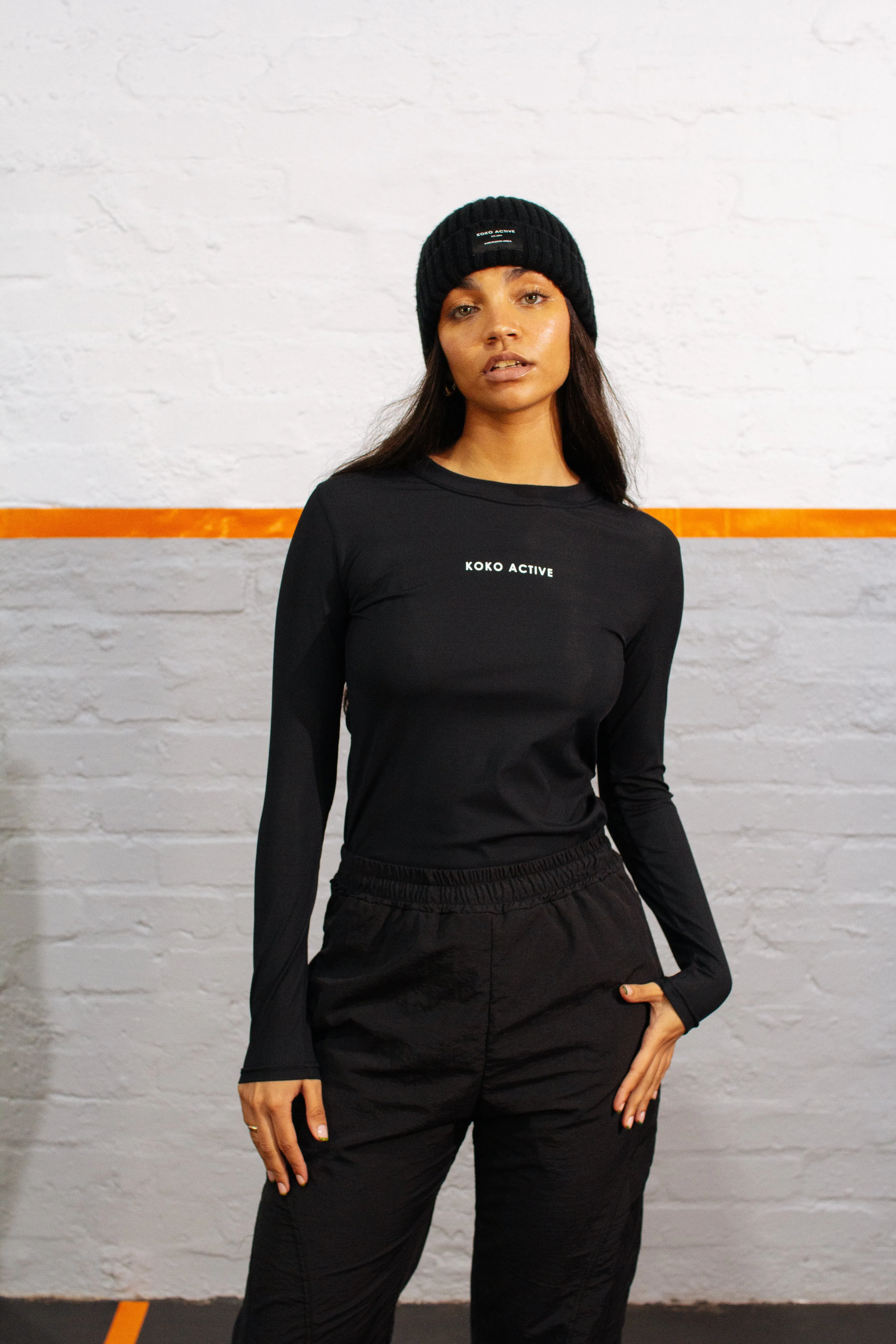 Black active long sleeve