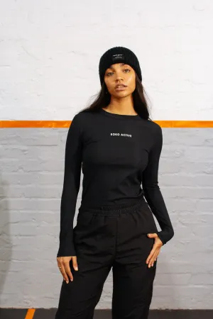 Black active long sleeve
