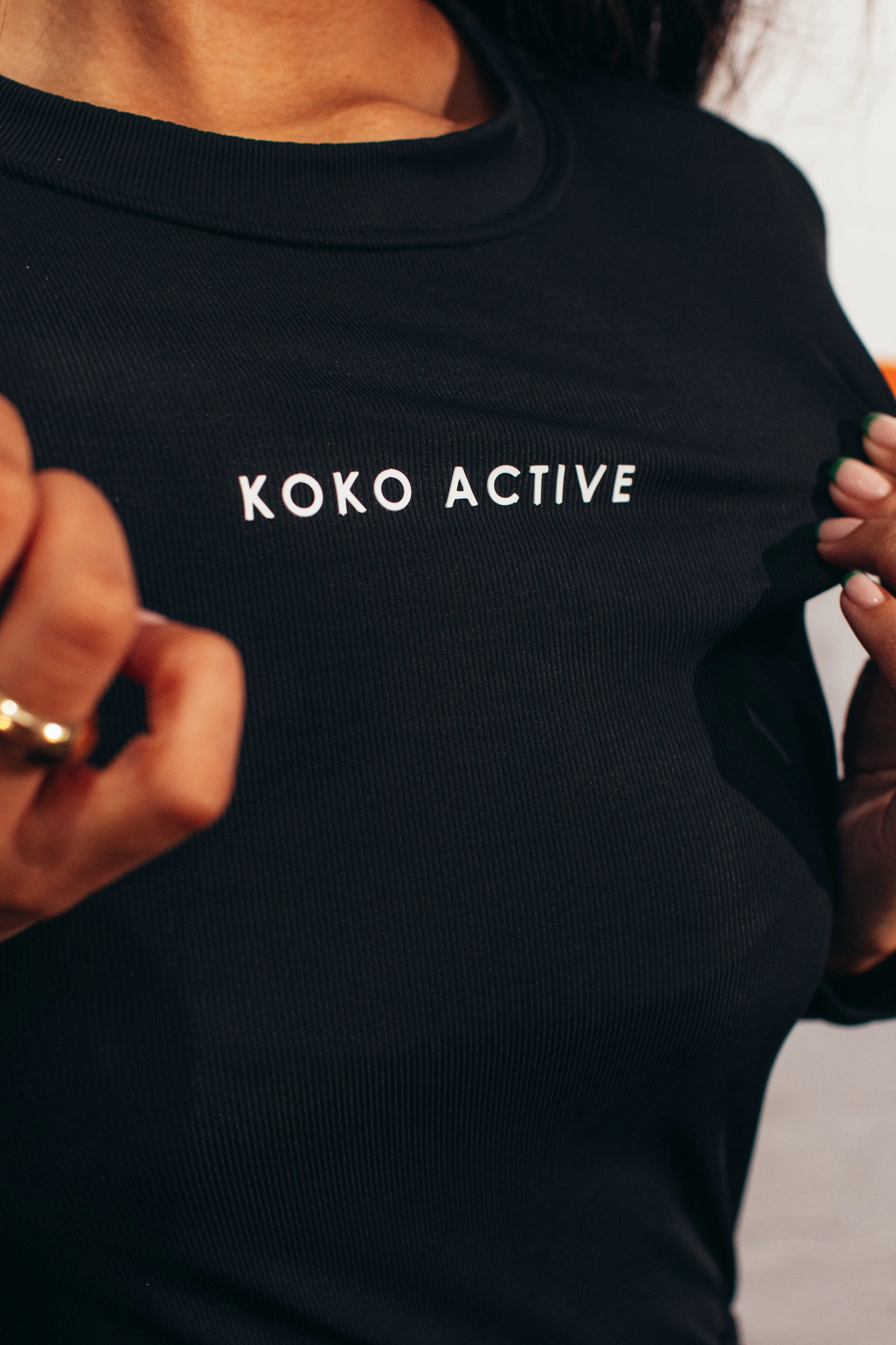 Black active long sleeve