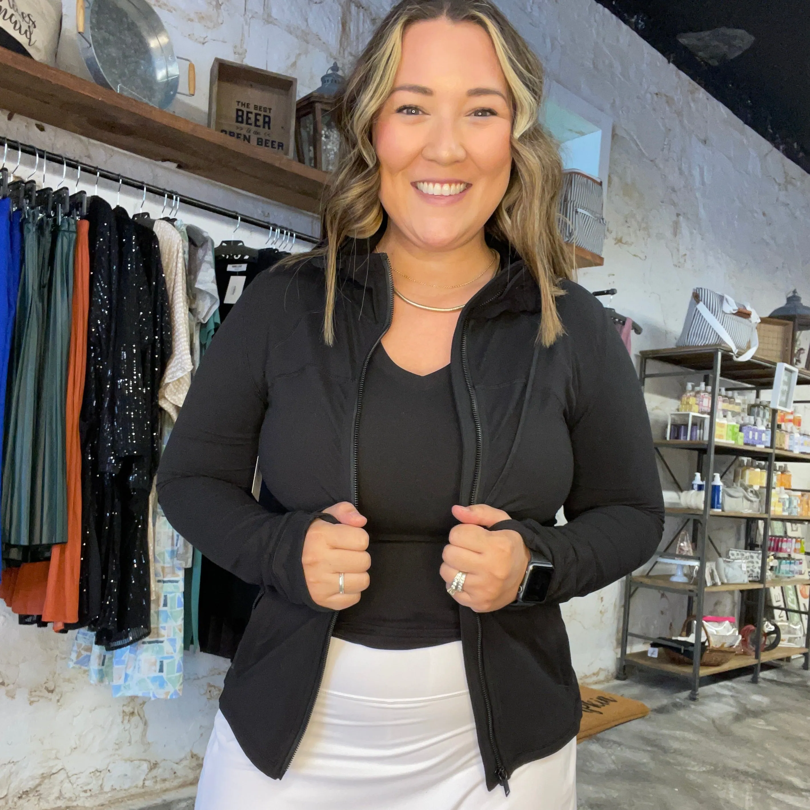 Black Everyday Jacket with Hood