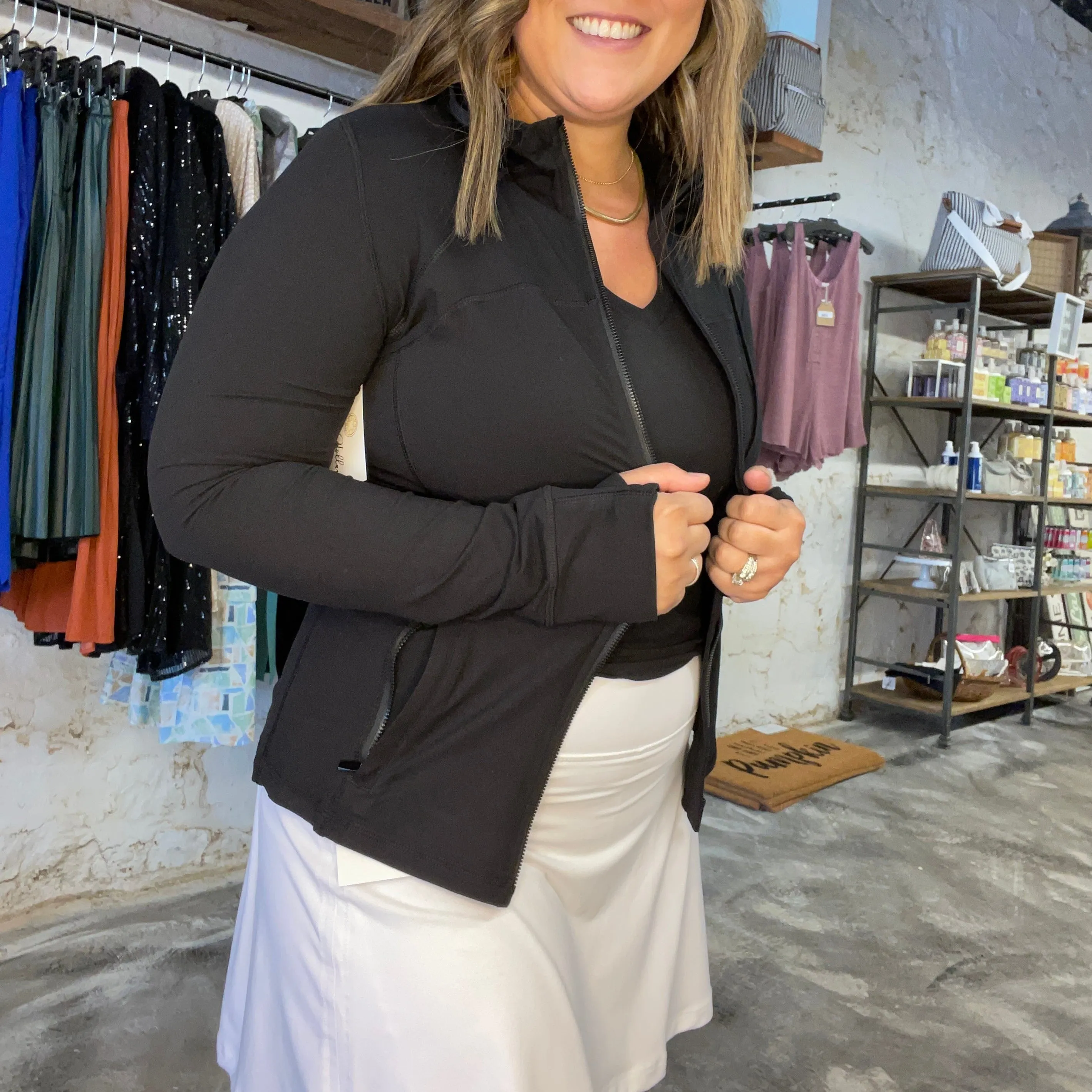 Black Everyday Jacket with Hood