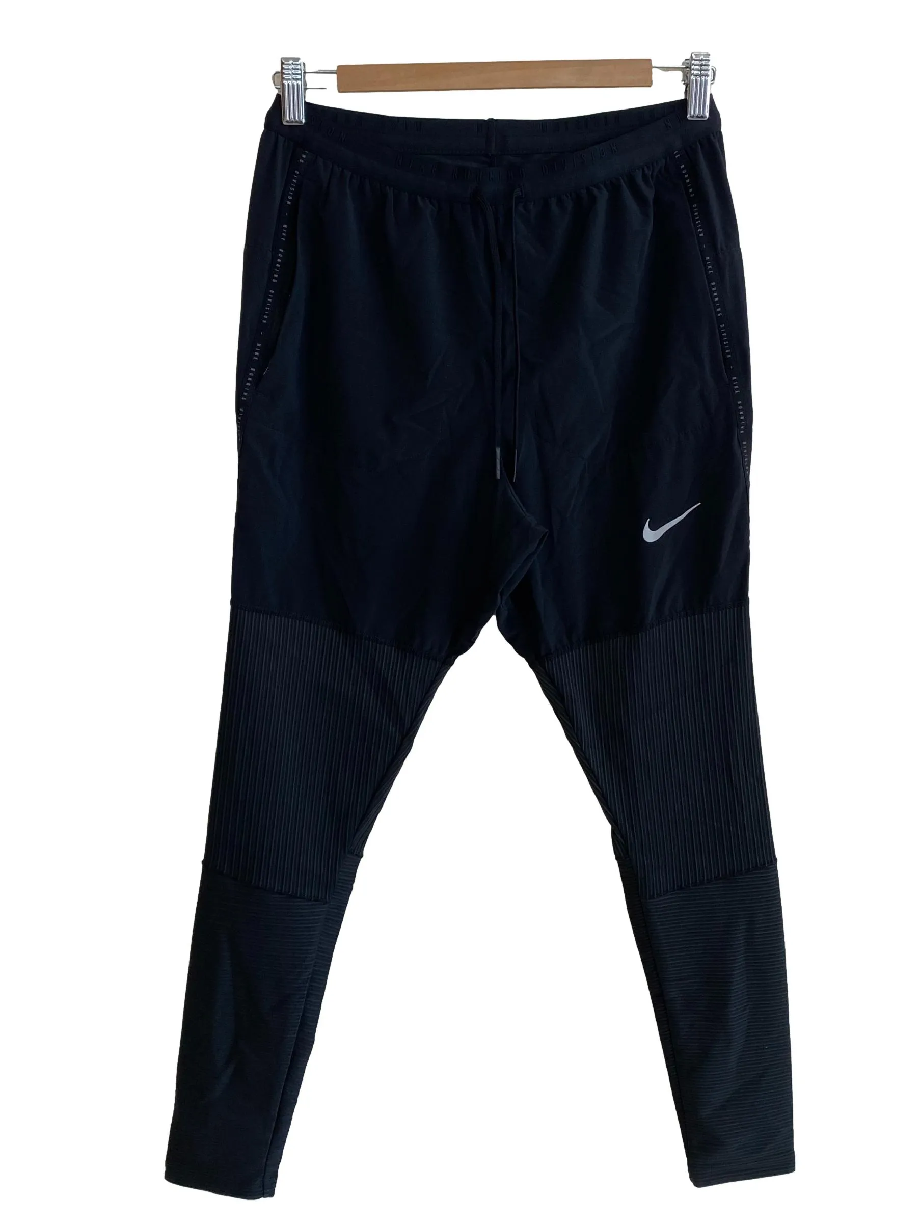 Black Pleated Bottom Track
