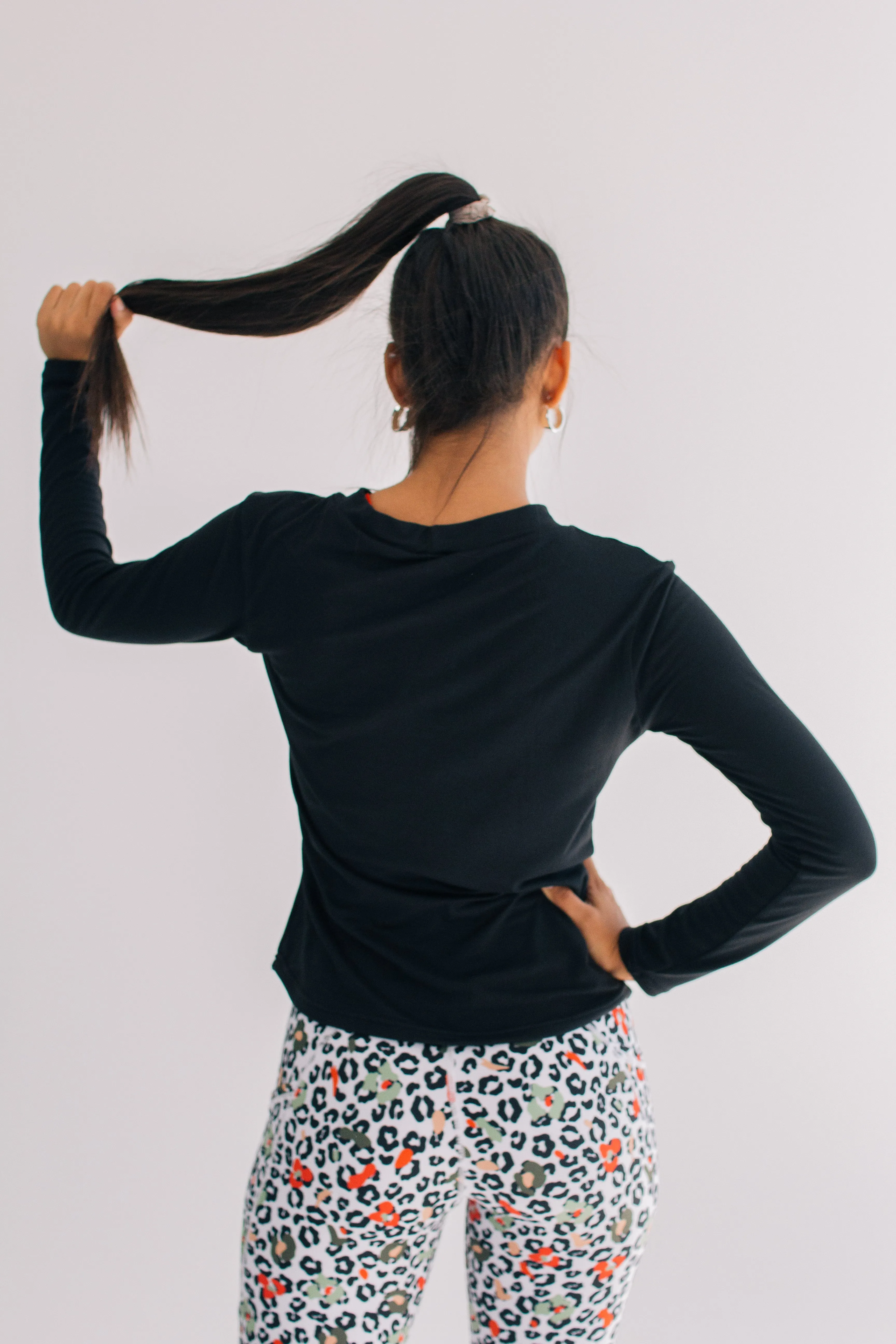 Black Running Top