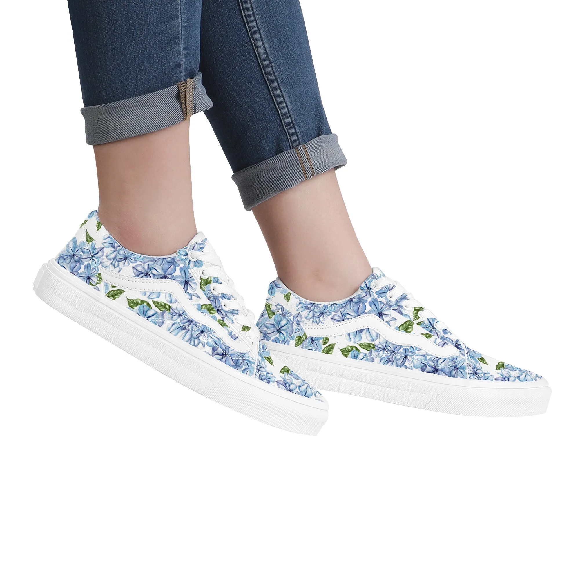 Blue Bloom Low Top Sneaker