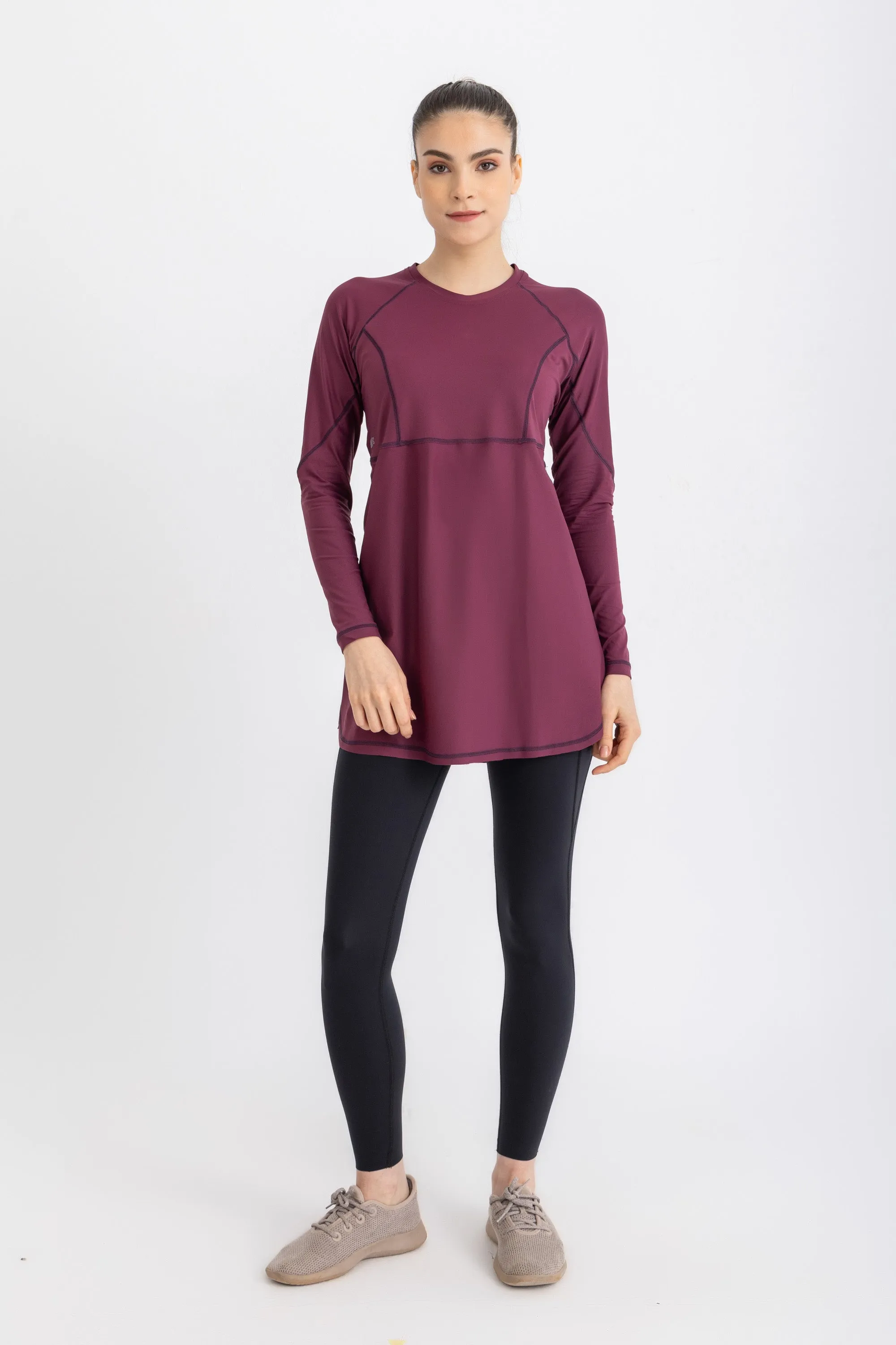 Breeze Back Top -Crushed Violets
