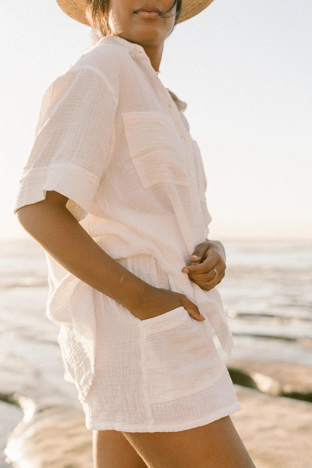Breezy Gauze Set White